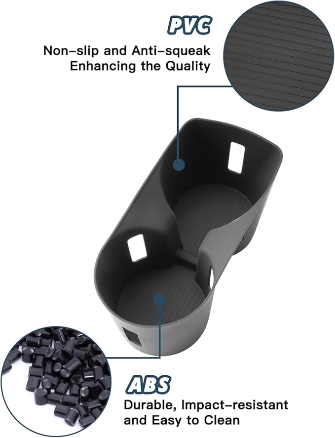 (2Packs)2026 Palisade Center Cup Holder for 2026 Hyundai Palisade Accessories Silicone Material Cupholder Coaster & Rubber Mat Compatible with 2026 Hyundai Palisade Calligraphy/SEL/Limited/XRT Pro