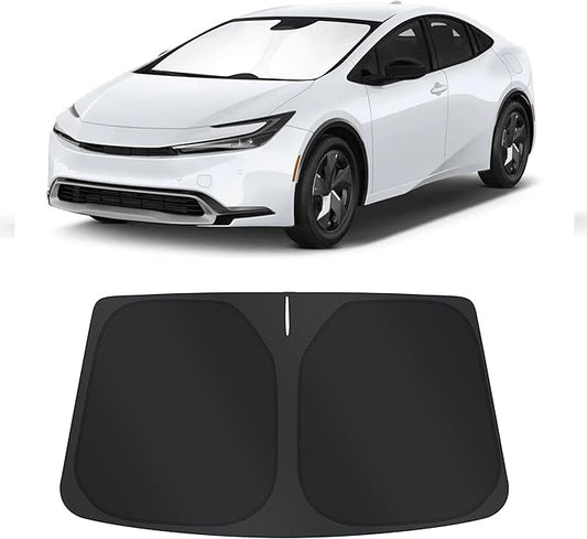 TINGLU Sun Shade for Toyota Prius Hatchback 2010-2015(Not for Prius C or Prius V) Accessories Windshield Sun Shade Window Shade UV Rays Protection Sun Visor Cover