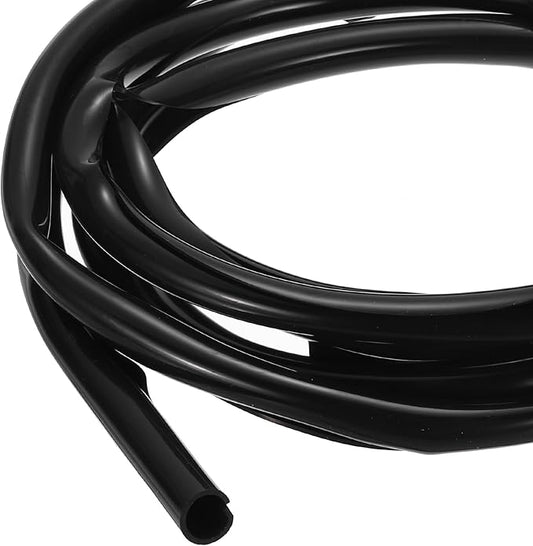 MECCANIXITY 3 m Split Silicone Cable Sleeve Tubing, ID 12mm Black Split Silicone Tube Cord Organizer Wire Shielding Sheathing Wrap for USB Charge Power Cord Audio Video Cable