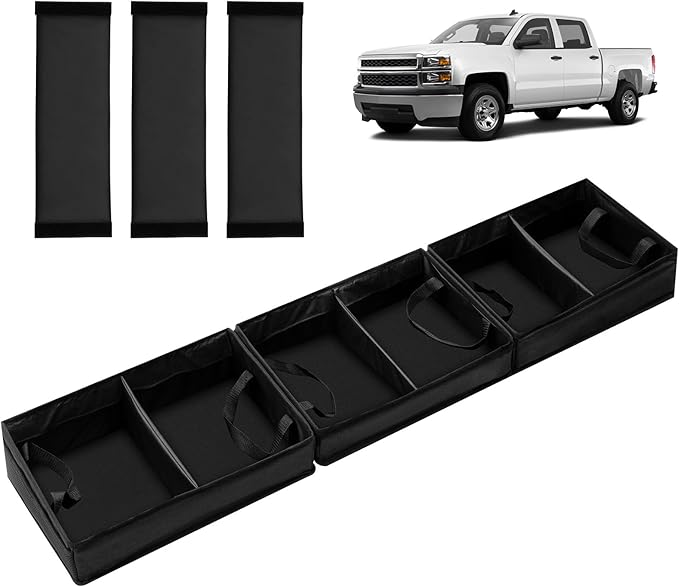 Chevrolet Silverado 1500 2500 /GMC Sierra 2011-2025 Truck Under Bench Seat Storage with Removable Divider 600D Oxford Cloth, truck accessories Mesh Organizer