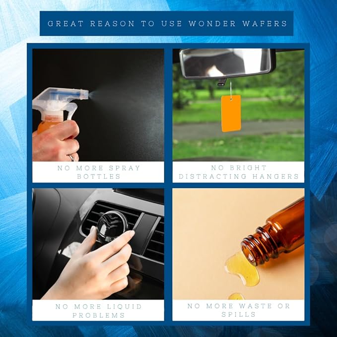 Wonder Wafers 20 count Air Fresheners Individually Wrapped, Clean car Fragrance