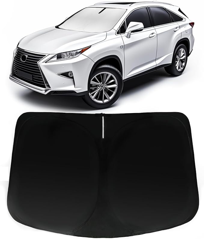 Windshield Sun Shade for 2016-2022 Lexus RX, Car Front Window Sun Visor & Heat Shield | 240T Sunshade Protection Blocks UV Rays Keep Your Car Cooler