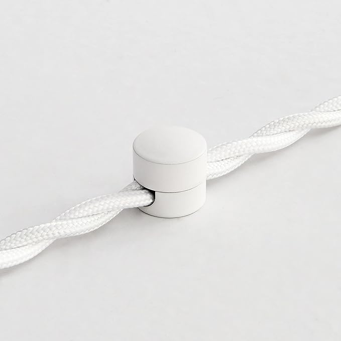 Cable Clips - Premium Brass Cord Management for Home, Office & Car - Multipurpose Wire Holder Organizer - Sleek & Durable Design - Ideal Gift for Men, Women & Students - 4-Pack (Matte White)