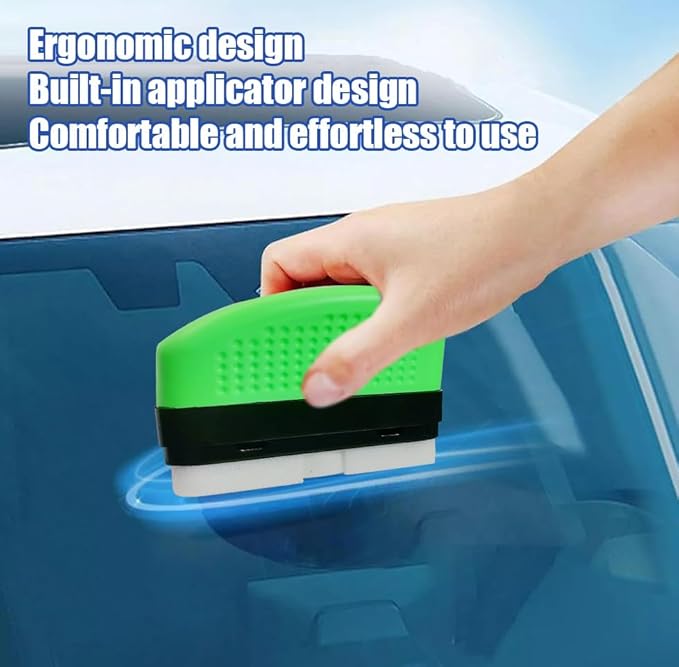 3PC Upgrade 2.0 Clear Vision Glass Cleaner, Oil Film Cleaning Brush for Automotive Windows, Clearvision Cars Windshield Cleaner Tool, Universal Cleaning Wipe Board