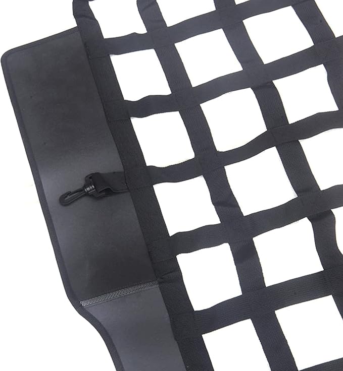 Pet Isolation Net, Safety Mesh Dog Barrier Compatible with 2007-2025 Jeep Wrangler JK JL & Gladiator JT 4-Door, Easy to Install, Fit Behind Rear Seat, Suitable for Medium, Large Pets ﻿