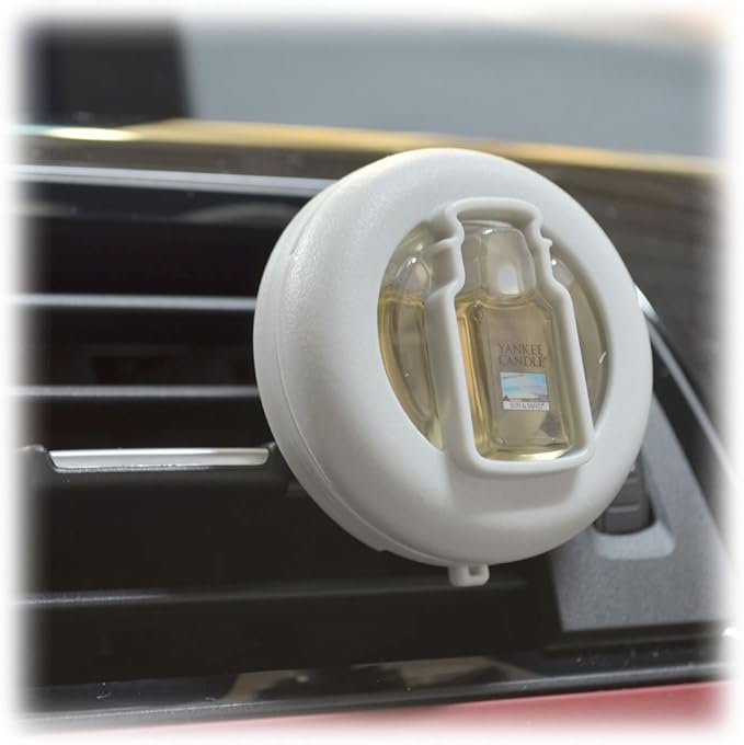 Yankee Candle Smart Scent Vent Clip Odor Neutralizing Car Air Freshener, Leather (Pack of 4)
