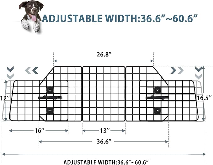 Dog Car Barrier &7 Inch Tent Stakes 10 Pack