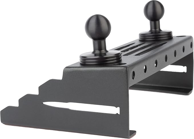 Bulletpoint Metal Dash Mount Phone Holder Compatible with 2015-2020 Ford F150 & 2017-2022 F250/F350 Super Duty - Dual 20mm Ball Dash F150 Phone Mount (Spring-Loaded)