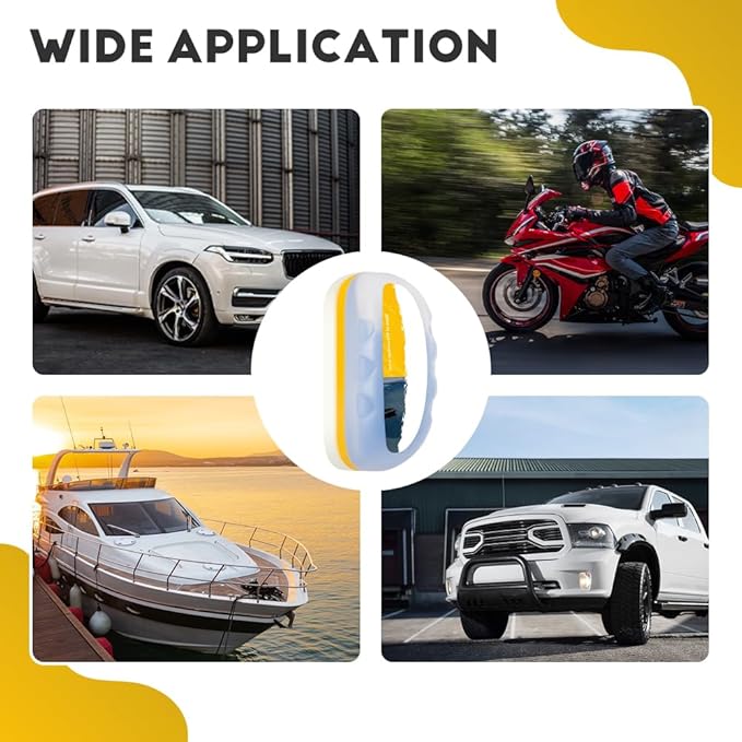 2025 Upgraded Automotive Oil Film Cleaning Brush, Windshield Cleaner, Glass Cleaner, Car Glass Oil Film Cleaner for Car Windows, Anti-Rain Fog Glass Cleaning Board (2)