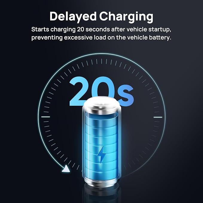 70mai Dash Cam Battery Pack BL96NNX, 96Wh LiFePO4 Backup Power, Up to 30-Hour Parking Mode, Low Voltage Protection, 11.2-30V Input, XT30+Type-C Output, 7-Protection BMS(Fuse Box Solution)