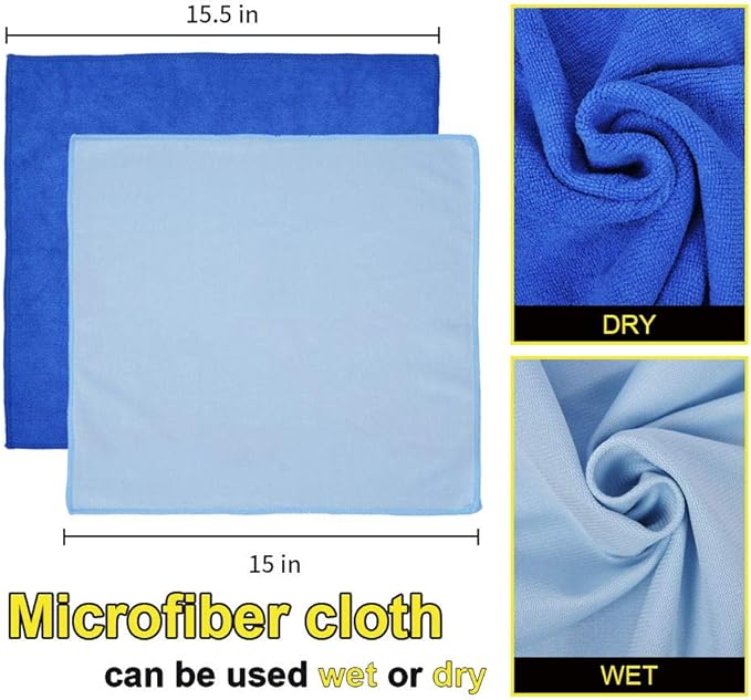 Windshield Cleaner Tool, Car Wash Brush, Car Window Cleaner Tool with Extendable Handle and 2 Pack Washable Reusable Cloth, Car Cleaning Supplies, Car Wash Brush with Long Handle