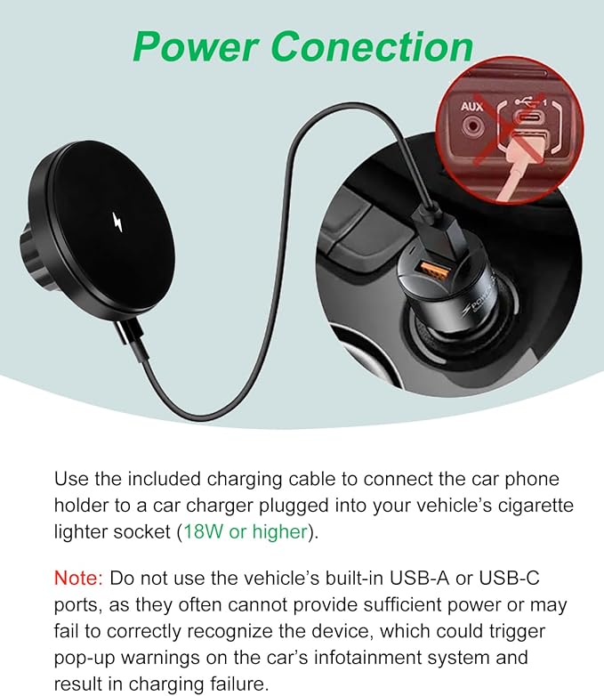 Magnetic Wrangler TJ Phone Mount, Wireless 15W Charger Phone Holder for Wrangler TJ Compatible with TJ 1997-2006, Wrangler TJ Accessory for Car Dashboard