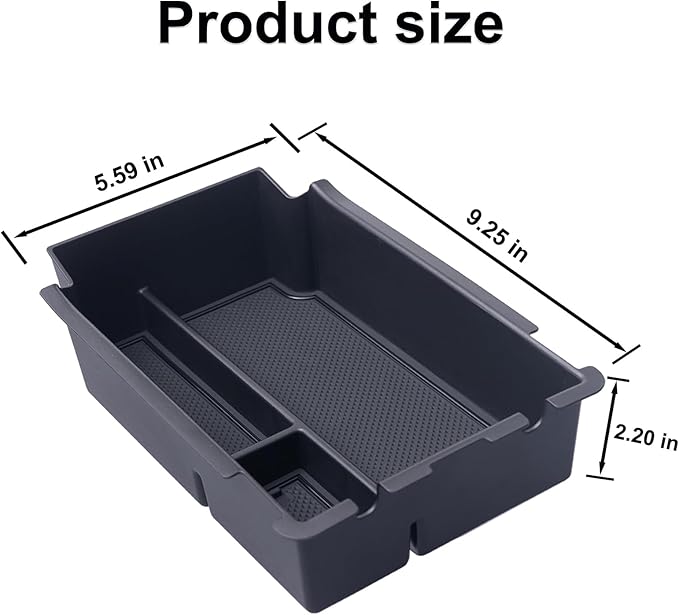 JKCOVER Center Console Organizer Tray Compatible with 2024 2025 Subaru Impreza and Subaru Crosstrek Accessories ABS Material Insert Armrest Storage Box