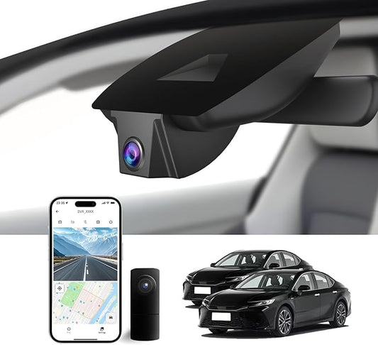 Front 4K & Rear 1080P Dash Cam for Toyota Camry 2025 2026,Hybrid LE SE XSE XLE,Easy Installation,OEM Style,Collision Detection,Loop Recording,WiFi & App,128G Card