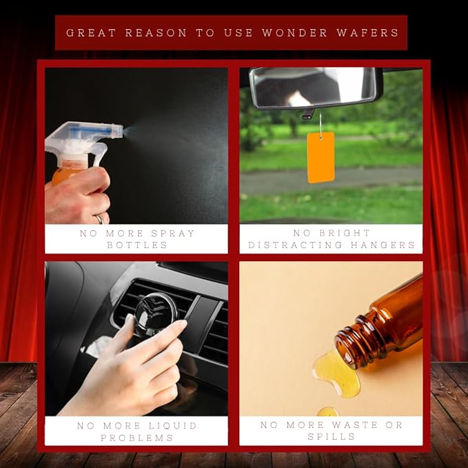 Wonder Wafers 20 count Air Fresheners Individually Wrapped, Black royale Fragrance