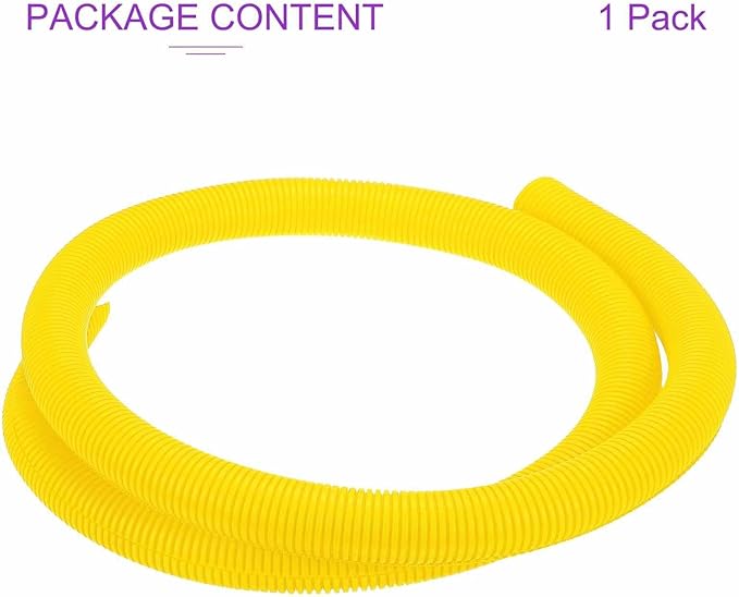 DMiotech 6.6ft Wire Loom Split Tubing 1 1/2 Inch(38.1mm) ID, Cord Protectors from Pet Flexible Conduit Cable Management for Office Home Garden, Yellow
