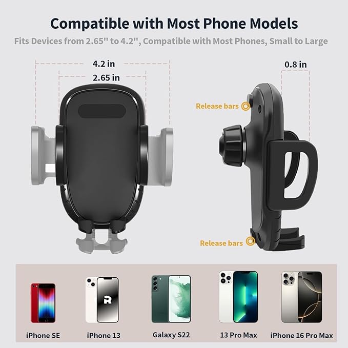 Linskip Dashboard Universal Smartphone Holder Tray Fit for 2009-2014 Ford F-150 Raptor, Rotates Vertical and Horizontal, Easy Push Action, Interior Accessories