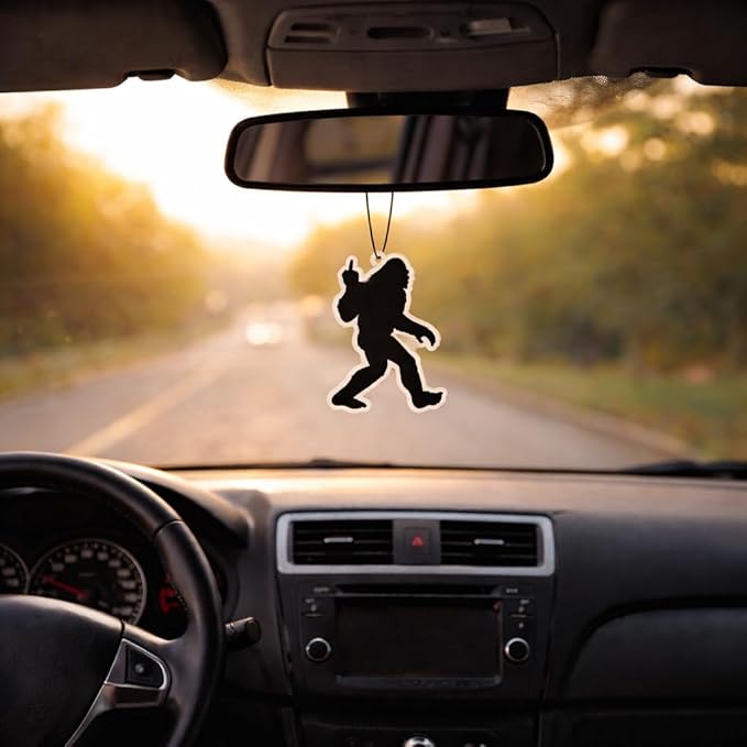 Funny Car Air Freshener (3 Pack) – Bigfoot Sasquatch Air Freshener for Car, Novelty Gag Gift, Hanging Auto Air Freshener, Funny Car Accessories for Men Women