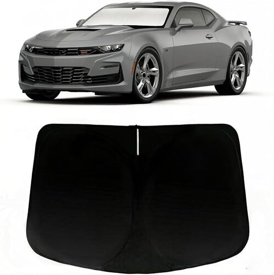 Windshield Sun Shade for 2016-2025 Chevrolet Chevy Camaro, Car Front Window Sunshade with 240T Sun Visor Protector Blocks UV Rays Heat Sun Shield Accessories