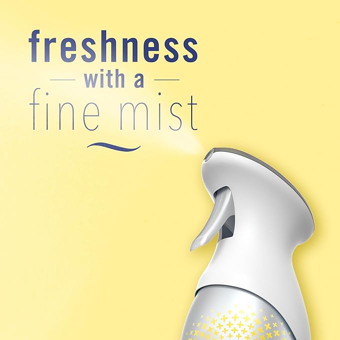 Febreze Air Mist Air Freshener Spray, Odor-Fighting Room Spray, Air Fresheners for Home and Bathroom and Kitchen, Aerosol Can, Kitchen Odor Fighter Scent, 8.8oz (Pack of 3)