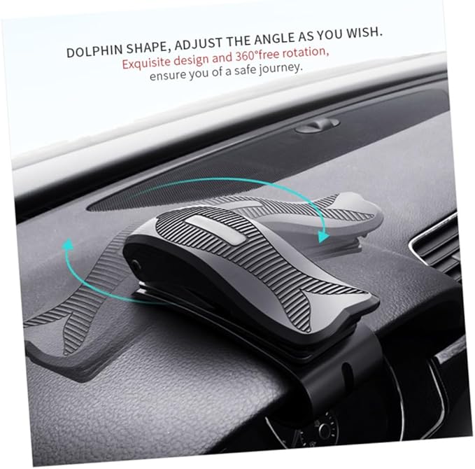 Hemobllo 2pcs Rotating Car Holder Bracket for -Skid Design Easy Installation Fit for Dashboard