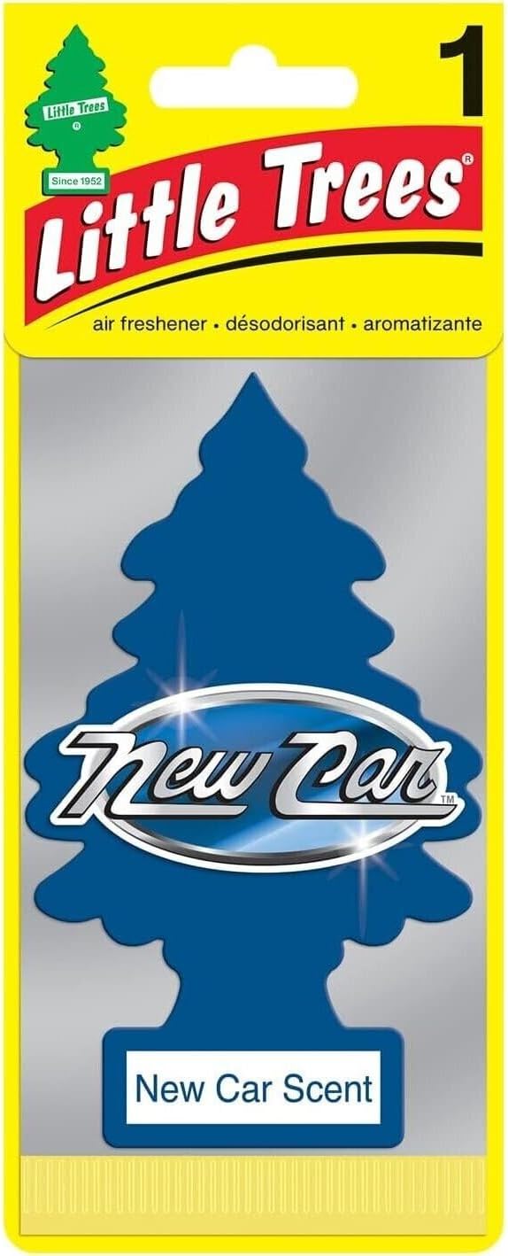LITTLE TREES Car Air Freshener | Hanging Paper Tree for Home or Car | New Car Scent | 2 Pack