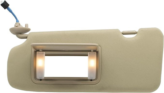 NHILES Driver Left Side Sun Visor Compatible with Honda CRV 2017 2018 2019 2020 2021 2022 Sunshade Number 83280TLAA12ZA Color: Beige