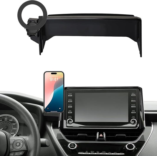Car Phone Holder for 2019-2025 Toyota Corolla/2022-2024 Corolla Cross 8-inch Touchscreen, Cell Phone Mount Compatible with MagSafe