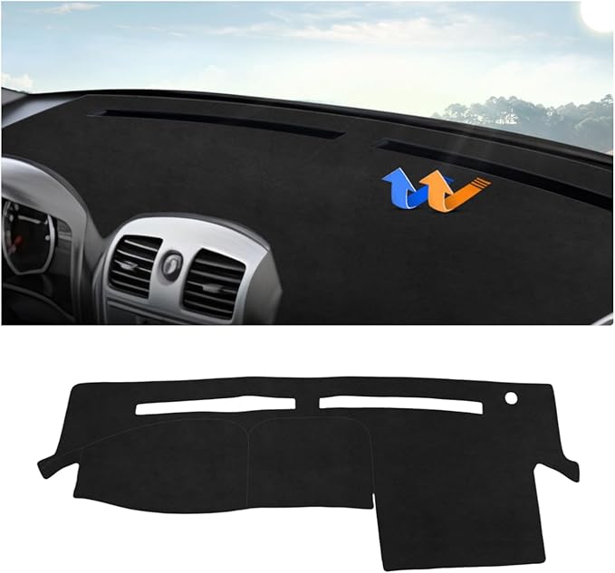 Autorder Dashboard Cover Mat for Chevy Chevrolet Colorado/GMC Canyon 2004-2012 Accessories Dash Cover Upgrade Flannel Dash Mat Sunshade Glare UV Rays Protector