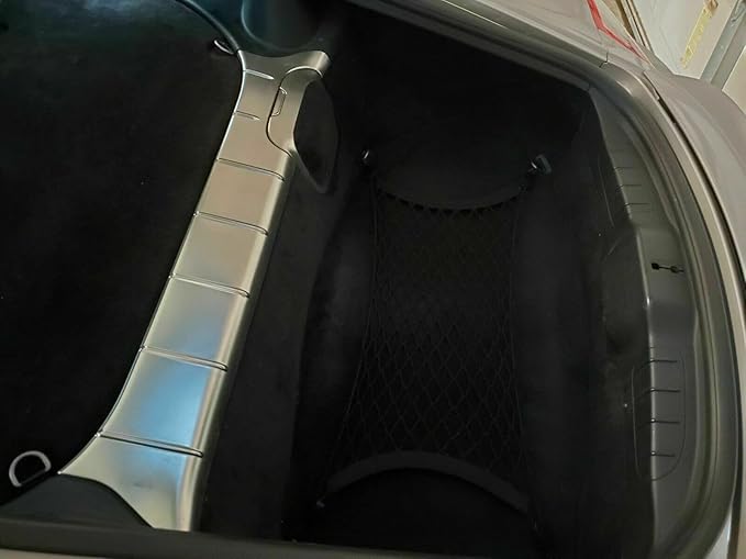 Trunk Organizer Cargo Net for Porsche Cayman 2006–2023 – Floor Style Cargo Net for Coupe - Premium Mesh Car Trunk Organizer Vehicle Carrier Storage – Compatible with Cayman