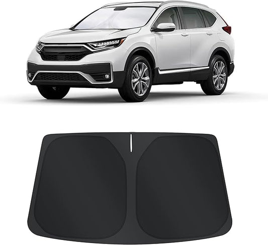 TINGLU Sun Shade for Honda CRV CR-V 2017-2022 Accessories Windshield Sun Shade Window Shade UV Rays Protection Sun Visor Cover with Steering Wheel Sunshade Storage Bag