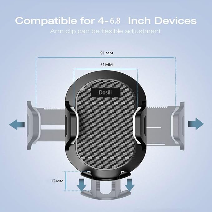 Cell Phone Vehicle Mount,Dashboard Beanbag Friction Mount,2 in 1 Dashboard Mount and Car Air Vent Holder,for iPhone Android and Other Smartphones