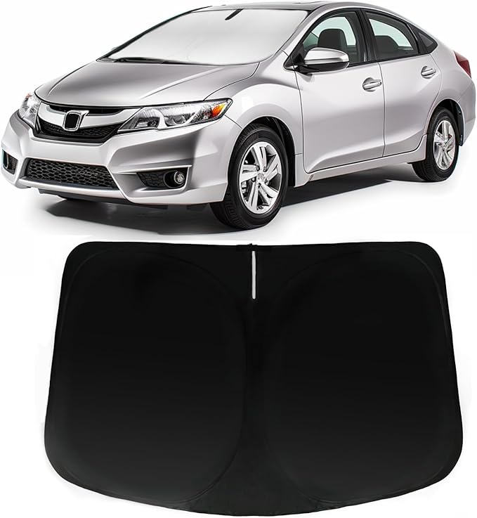 Windshield Sun Shade for Honda Civic 2012-2015, Car Front Window Sunshade with 240T Sun Visor Protector Blocks UV Rays Heat Sun Shield Accessories
