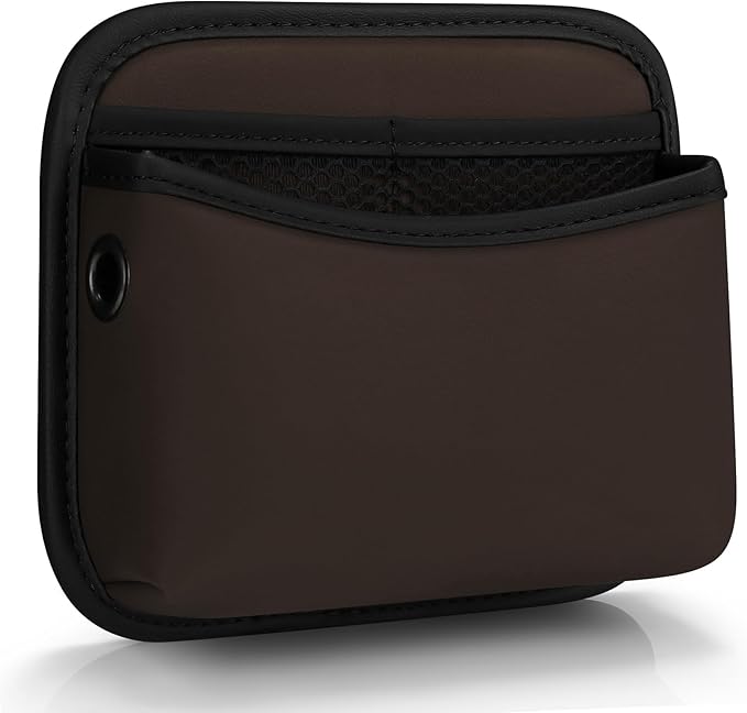 Accmor Universal Car Side Pocket Organizer, PU Leather Car Pocket Pouch for Car Seat, Door, Window, Console, Cards Trash Cell Phone Sunglasses Holder for Car, Brown