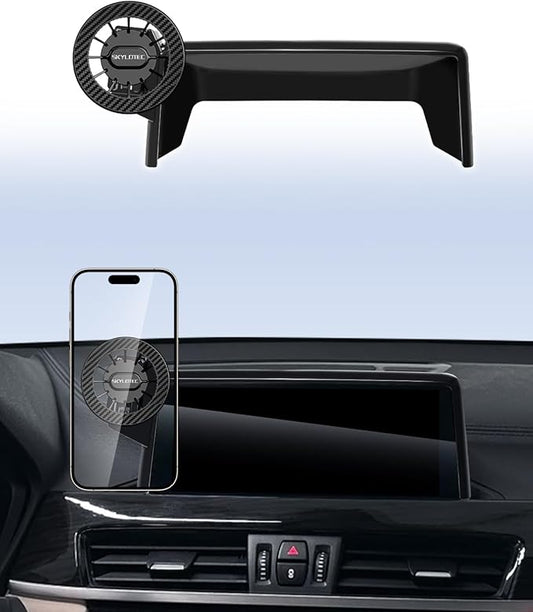 SKYLOTEC Car Phone Mount for BMW X1 2016-2022/X2 2018-2023 Accessories 8.8-Inch Screen Fixed Clip, Automobile Cradles Magnetic Phone Holder Compatible with MagSafe, Strong Magnets Cell Phone Base