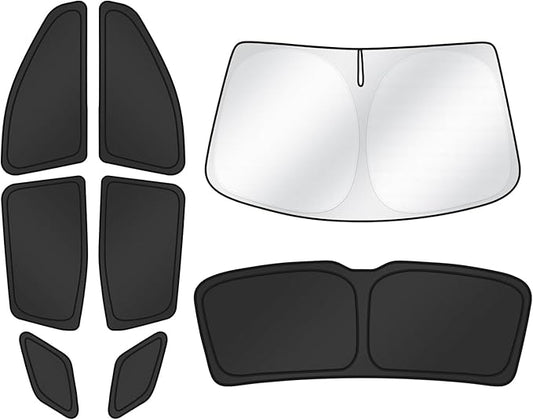 T TGBROS Windshield Sun Shade for Chevrolet Equinox 2025 2026 Car Window Shades Thicken UV Block and Blackout Privacy Foldable Sunshades 8PCS Accessories Keep Cool Sun Visor Covers