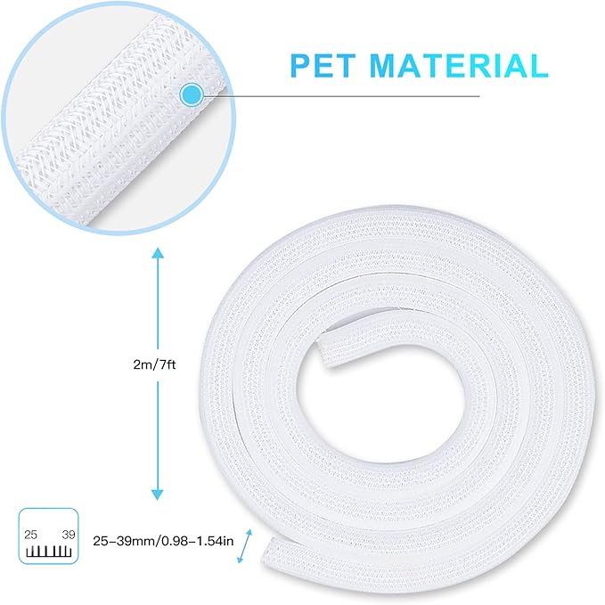 AGPTEK Cable Sleeve, 10ft - 1.5 inch Cable Management Desk Cord Cover Organizer Wire Hider for Home Office Computer TV Wire Loom Tubing Pet Proof Cord Protector from Cat Dog Chewing, White