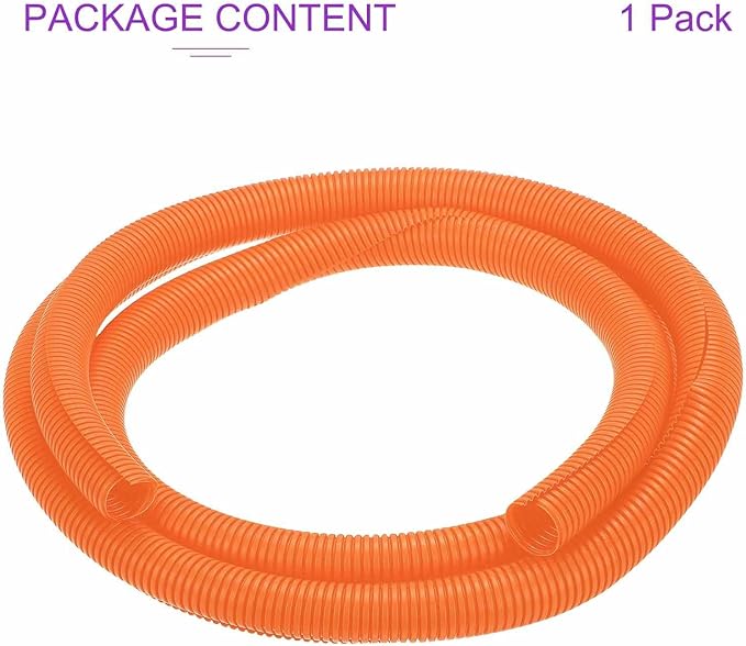 DMiotech 10ft Wire Loom Split Tubing 1 1/4 Inch(31.8mm) ID, Cord Protectors from Pet Flexible Conduit Cable Management for Office Home Garden, Orange