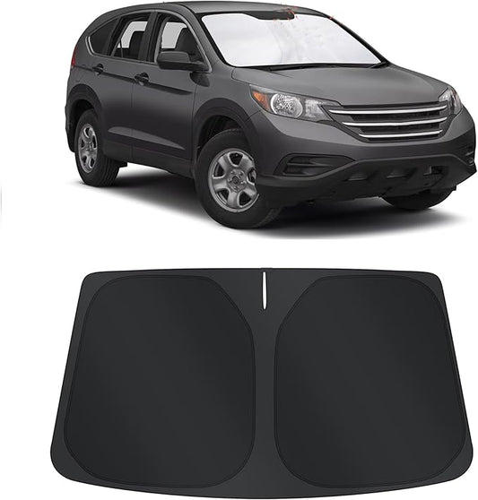 TINGLU Sun Shade for Honda CR-V CRV 2012-2016 Accessories Windshield Sun Shade Window Shade UV Rays Protection Sun Visor Cover with Steering Wheel Sunshade Storage Bag