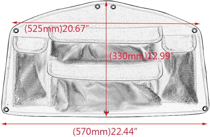Trunk Organizer Bag Fits for Honda Goldwing GL1800 2001-2017 Series Models,Black (GL1800 2001-2017)