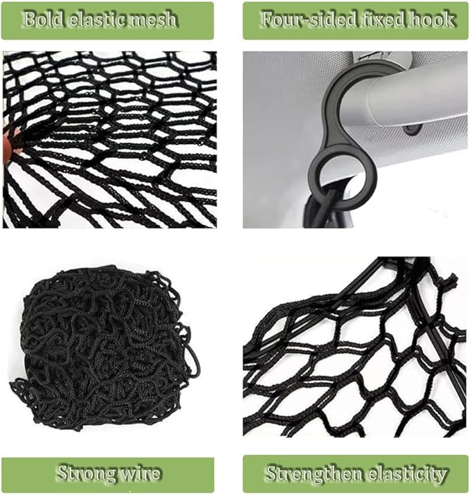 Dog Barrier for Car for BMW X5 1999–2025, Adjustable Pet Barrier Lightweight Flexible Mesh Stretchable Net Easy to Install Dual Layer Barrier Guard
