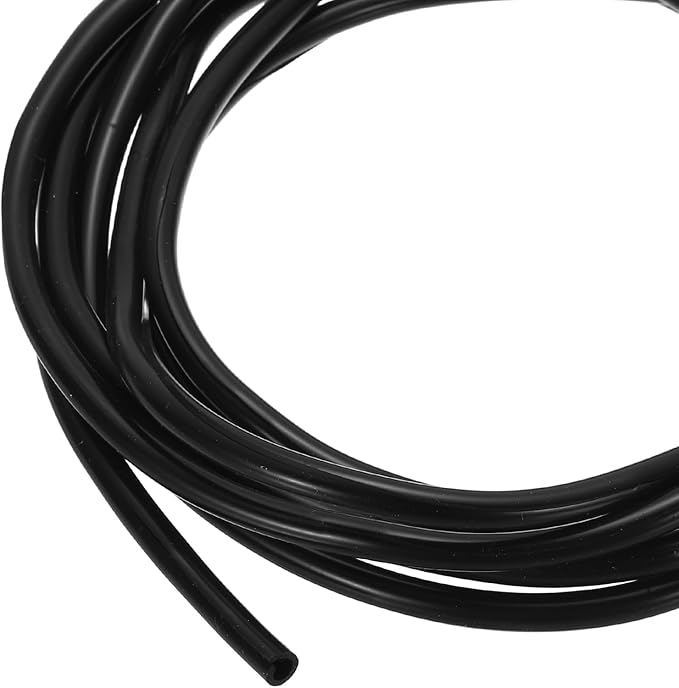 MECCANIXITY 3 m Split Silicone Cable Sleeve Tubing, ID 4mm Black Split Silicone Tube Cord Organizer Wire Shielding Sheathing Wrap for USB Charge Power Cord Audio Video Cable