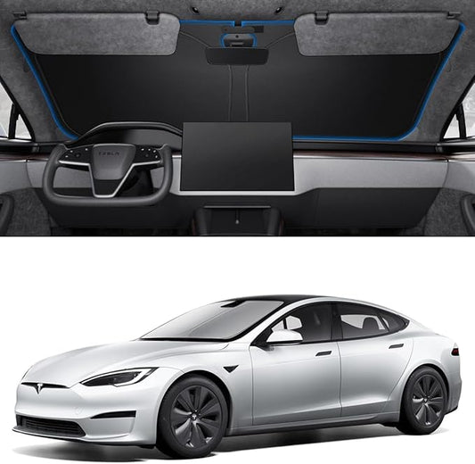 Spigen CryoShade Front Windshield Sunshade for All Tesla Model S 2025/24/23 (2012 to Current)