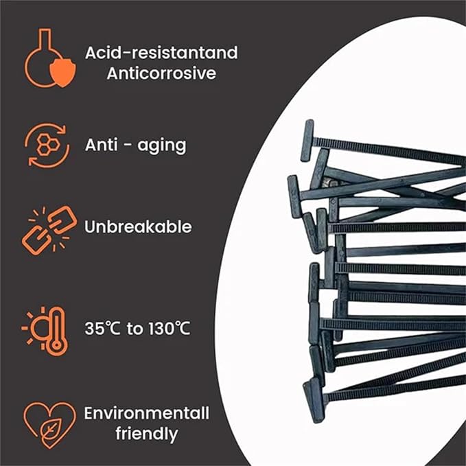 Nylon Universal Cable Tie Buckle for Car, 2025 New Heavy Duty Self-Locking Zip Ties Holder, Multipurpose Plastic Cable Ties Tool Fasteners for Car Daily Repair (20)