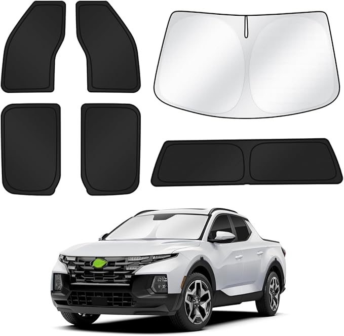 Canvcle Window Shades for Ford F150 2015-2020 F-150 4 Door Accessories Windshield Sun Shade Side Rear Window Cover Sunshade Sun Visor Shield Privacy Protection for Camping Keep Vehicle Cool Black 6PCS
