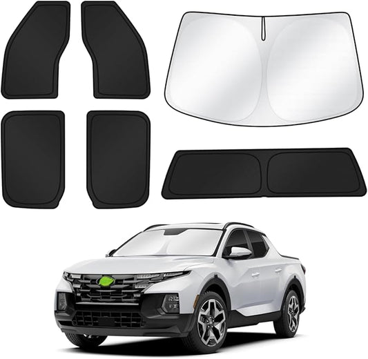 Canvcle Window Shades for Ford F150 2015-2020 F-150 4 Door Accessories Windshield Sun Shade Side Rear Window Cover Sunshade Sun Visor Shield Privacy Protection for Camping Keep Vehicle Cool Black 6PCS