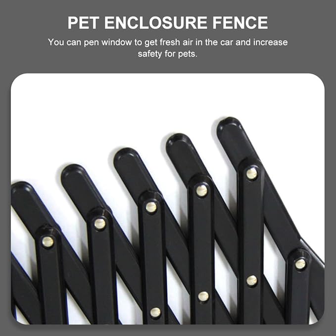 Toddmomy Car Window Pet Fence Portable Pet Barrier Fence Adjustable Enclosure for Dogs and Cats Easy to Install Retractable Design