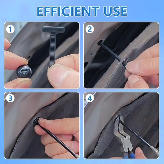 Nylon Universal Cable Tie Buckle, Heavy Duty Self-Locking Zip Ties, UV-Resistant Cable Tie for Car Daily Repair, Multipurpose Wire Organizer Clip Tool (150)