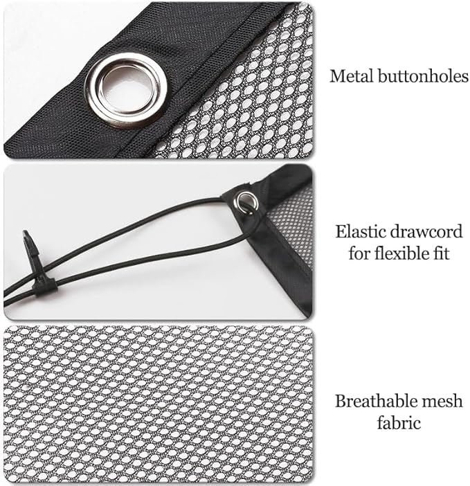 Dog Car Barrier for GMC Sierra 2500HD AT4 2020-2024, Universal Adjustable Breathable Mesh Pet Divider Keeps Pets Safe in Back Seat Quick Installation
