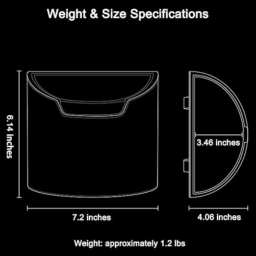 Car Trash Can, Leakproof Automotive Garbage Can with Removable Waterproof Liner, Small Trash Container for Car Door, Seat Back, Console, Multipurpose Organizer for Vehicle Home Office (Black)